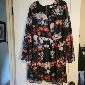 Floral dress long sleeved